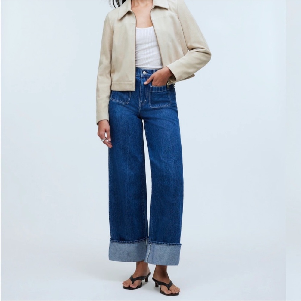 Madewell super wide leg jeans